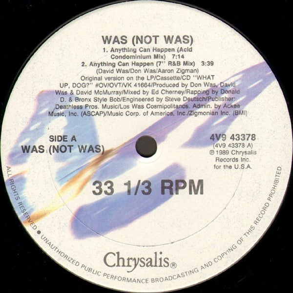 Was (Not Was) : Anything Can Happen   (12")