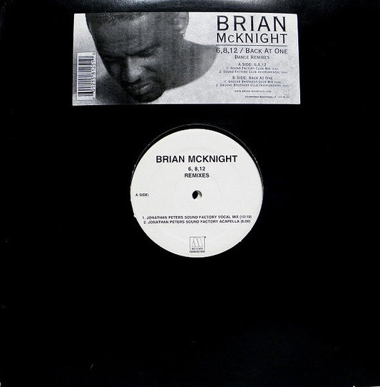 Brian McKnight : 6, 8, 12 (Club Remixes) (12", Maxi, Promo)