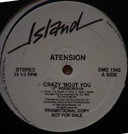 Atension : Crazy 'Bout You (12", Promo)