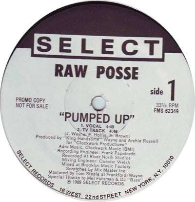 Raw Posse : Pumped Up (12", Promo)