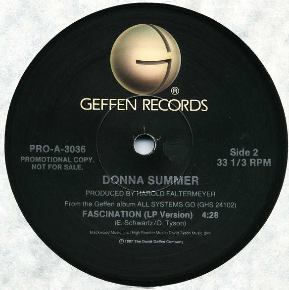 Donna Summer : All Systems Go (12", Promo)