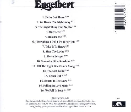 Engelbert Humperdinck : Hello Out There (CD, Album)