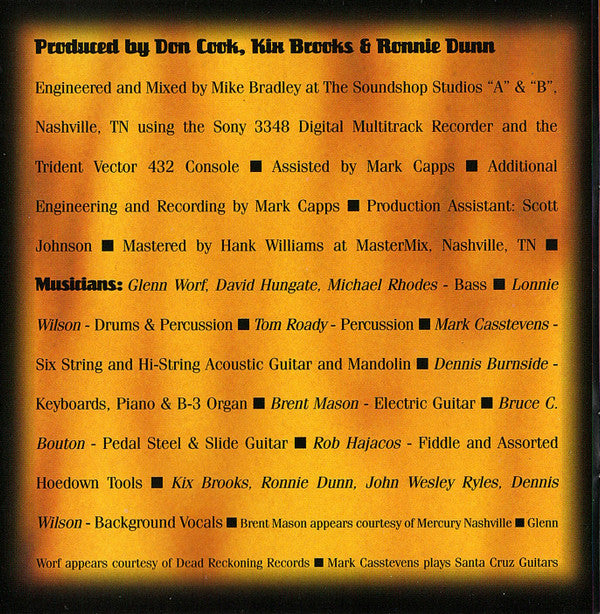 Brooks & Dunn : Borderline (CD, Album, Club)