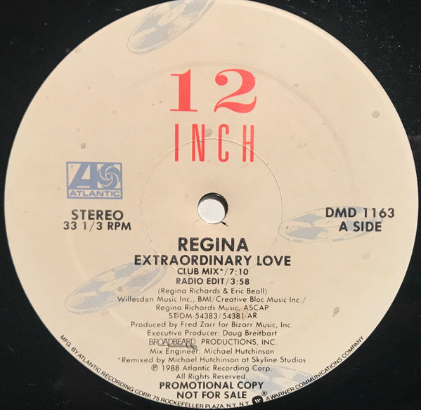 Regina (2) : Extraordinary Love (12", Single, Promo, SP )