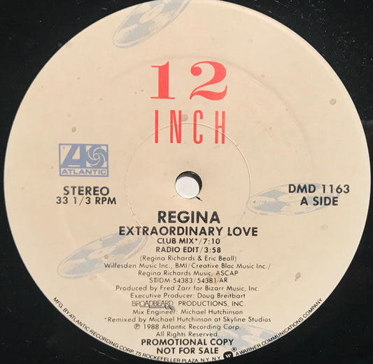 Regina (2) : Extraordinary Love (12", Single, Promo, SP )