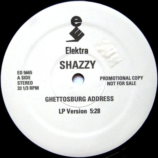 Shazzy : Ghettosburg Address (12", Promo)