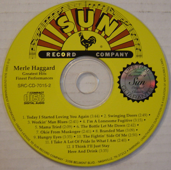 Merle Haggard : Greatest Hits Finest Performances (CD, Comp)