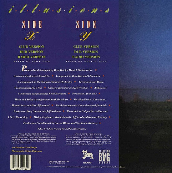 Dhar Braxton : Illusions (12", Promo)