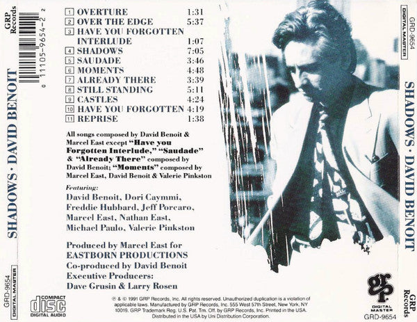 David Benoit : Shadows (CD, Album)