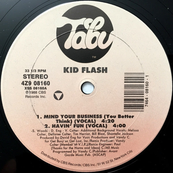 Kid Flash : Mind Your Business (12")