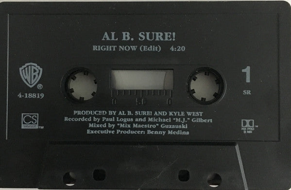 Al B. Sure! : Right Now (Cass, Single)