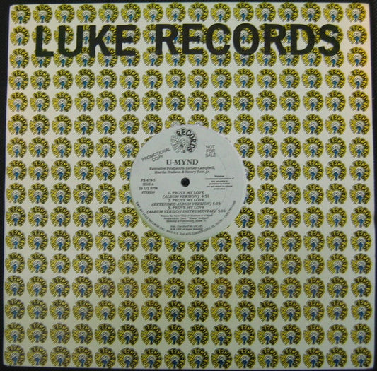 U-Mynd : Prove My Love / Do It Like That (12", Promo)