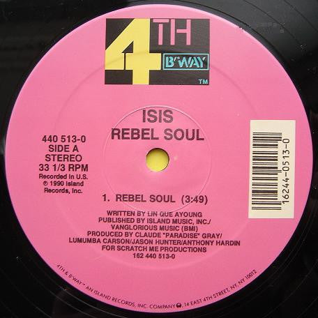 Isis (3) : Rebel Soul / Face The Bass (12")
