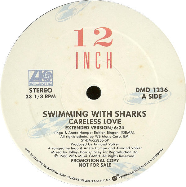 Swimming With Sharks : Careless Love (12", Promo, SP )