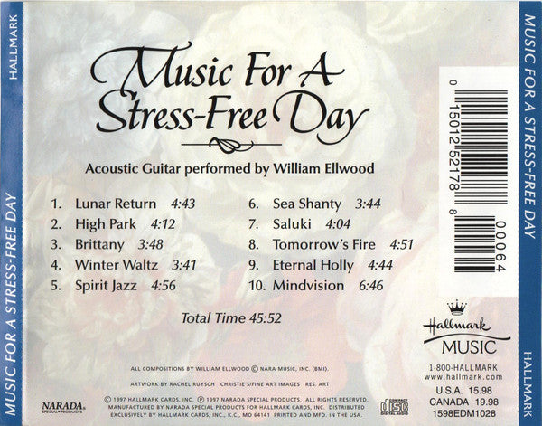 William Ellwood : Music For A Stress-Free Day (CD, Album, RE)