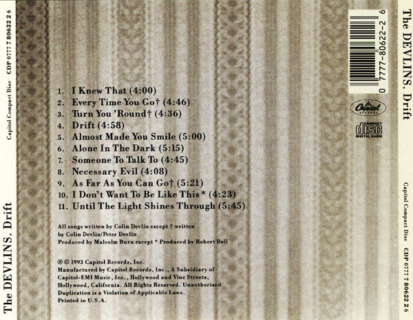 The Devlins : Drift (CD, Album)