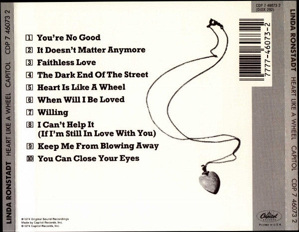 Linda Ronstadt : Heart Like A Wheel (CD, Album, RE)