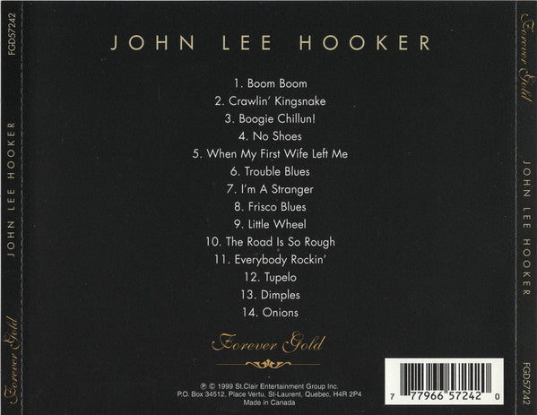 John Lee Hooker : John Lee Hooker - Forever Gold (CD, Comp)