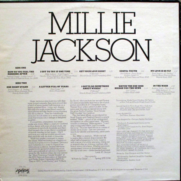 Millie Jackson : I Got To Try It One Time (LP, Album)