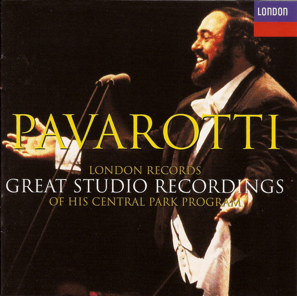 Luciano Pavarotti : London Records Great Studio Recordings Of His Central Park Program (CD, Comp)