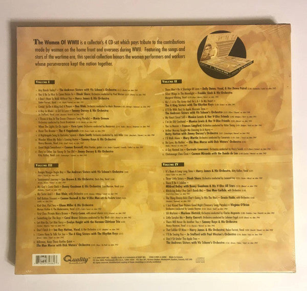Various : The Women Of WWII (4xCD, Comp, RM + Box)