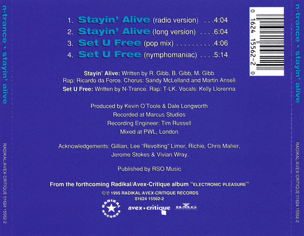 N-Trance : Stayin' Alive (CD, Maxi)