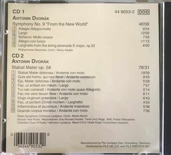 Antonín Dvořák : Symphony No. 9 “From The New World” / Stabat Mater (2xCD, Album)