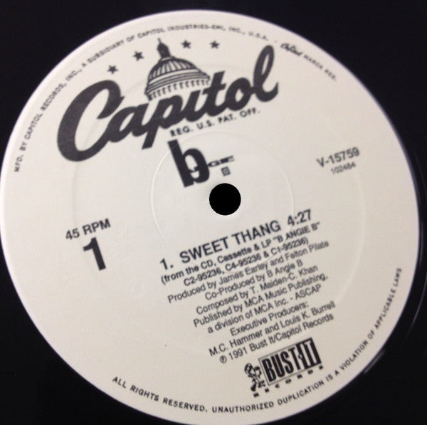 B Angie B : Sweet Thang (12", Single)