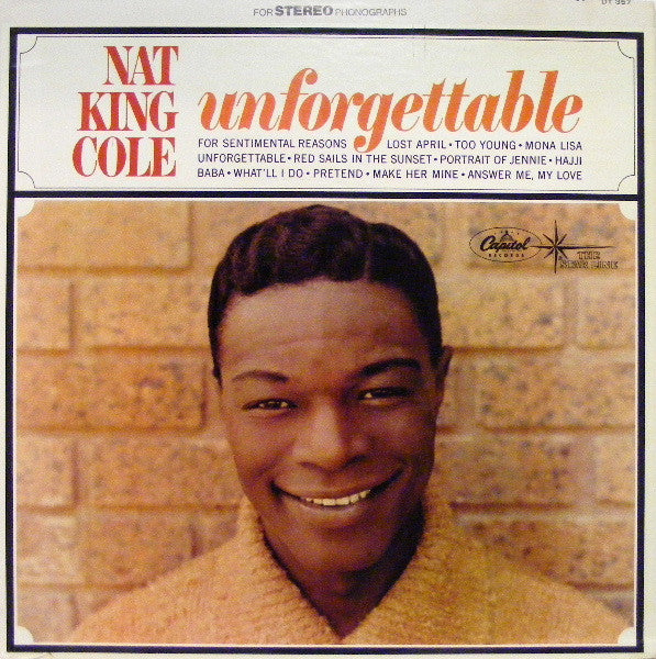 Nat King Cole : Unforgettable (LP, Album, RE, RP)
