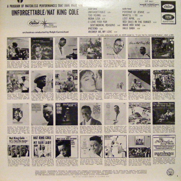 Nat King Cole : Unforgettable (LP, Album, RE, RP)