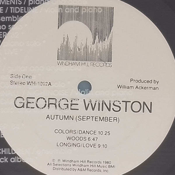 George Winston : Autumn (LP, Album, RE)