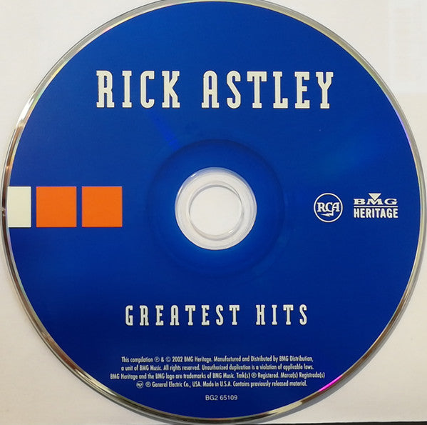 Rick Astley : Greatest Hits (CD, Comp, Club)