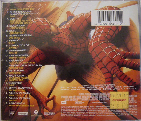 Various : Spider-Man (Music From And Inspired By) (CD, Comp, Ltd)