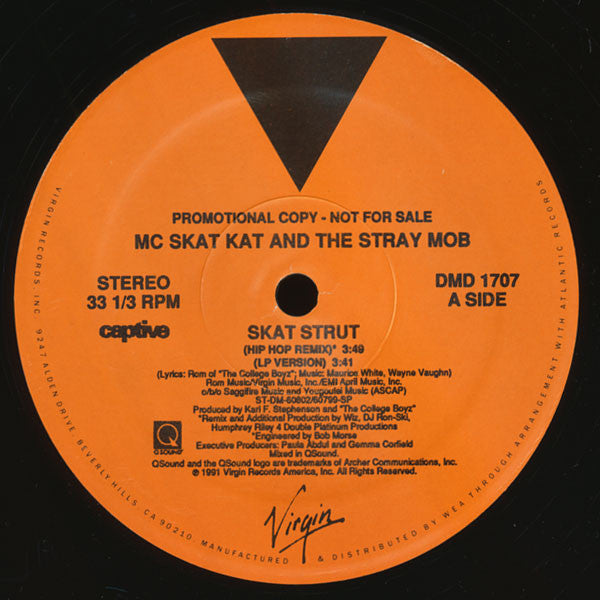 MC Skat Kat And The Stray Mob : Skat Strut (12", Promo)