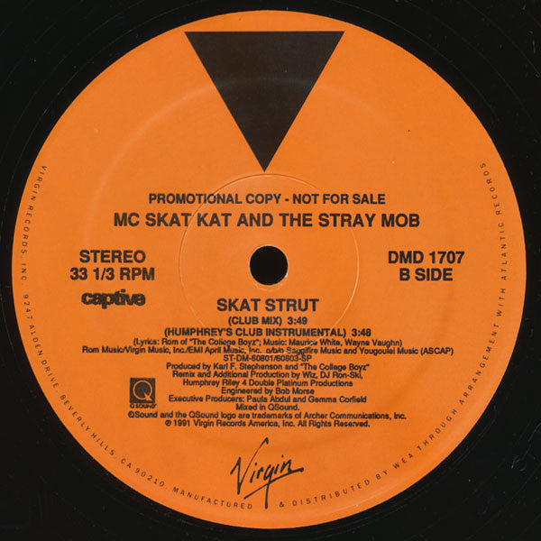 MC Skat Kat And The Stray Mob : Skat Strut (12", Promo)