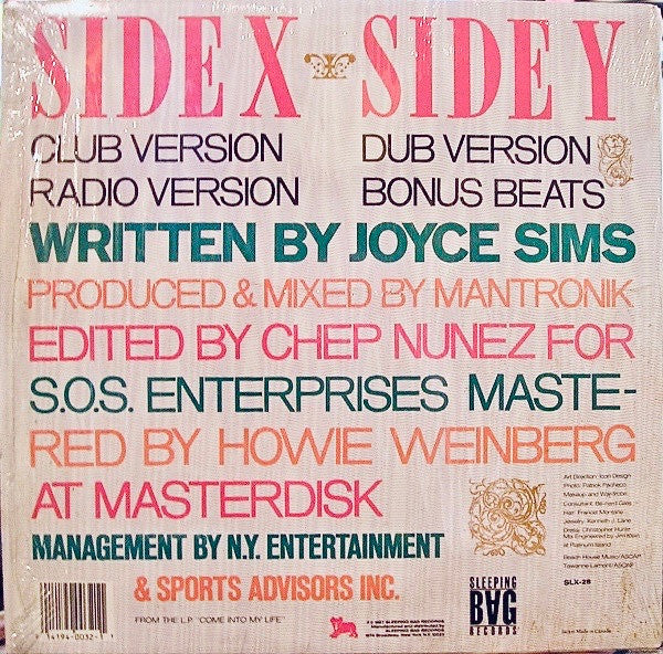 Joyce Sims : Come Into My Life (12", Promo)