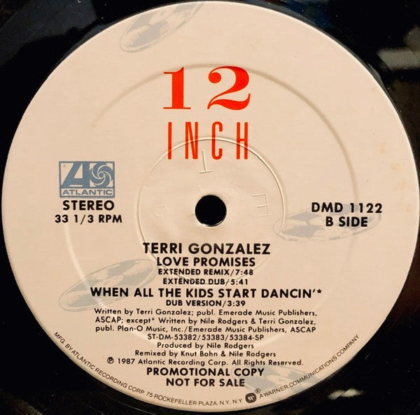 Terri Gonzalez : Love Promises (12", Promo)