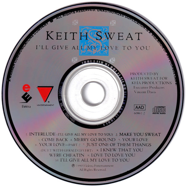 Keith Sweat : I'll Give All My Love To You (CD, Album, 1st)