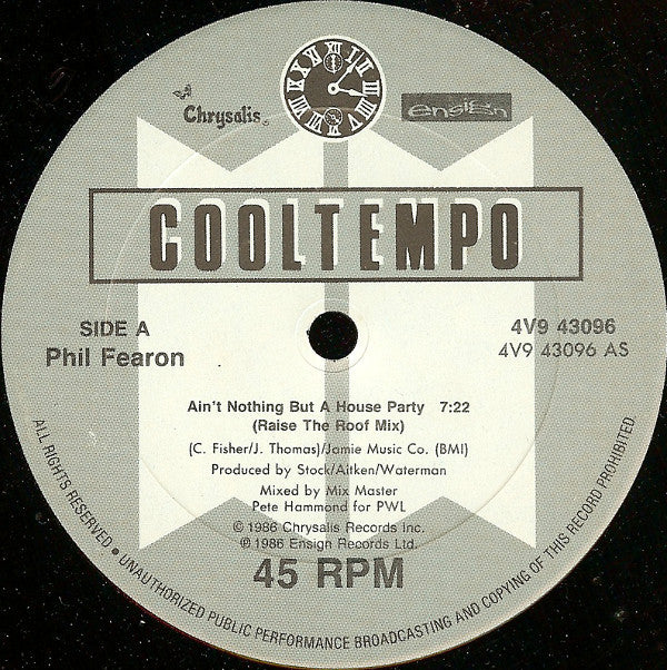 Phil Fearon : Ain't Nothing But A House Party (12")