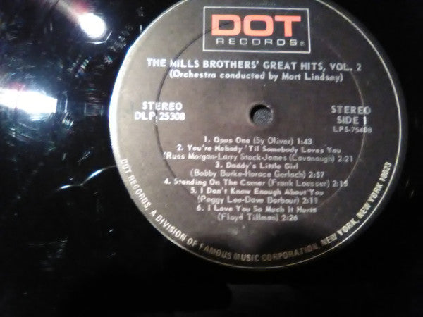 The Mills Brothers : Great Hits - Vol. 2 (LP, Album)