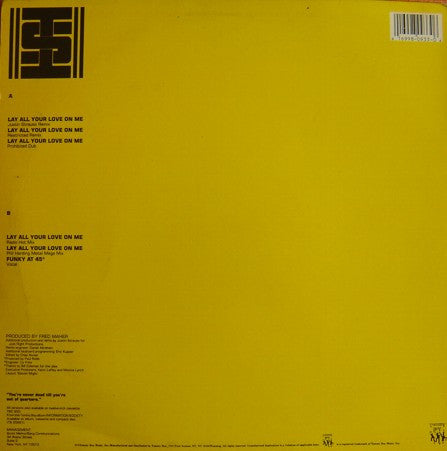 Information Society : Lay All Your Love On Me (12", Single)