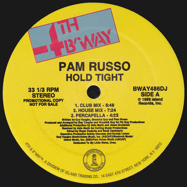 Pam Russo : Hold Tight (12", Promo)
