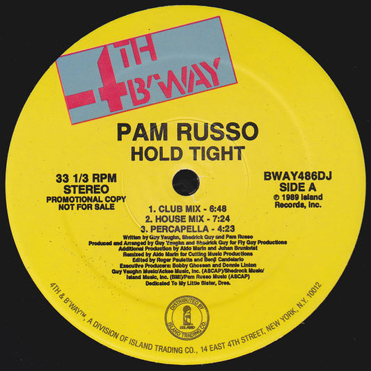 Pam Russo : Hold Tight (12", Promo)