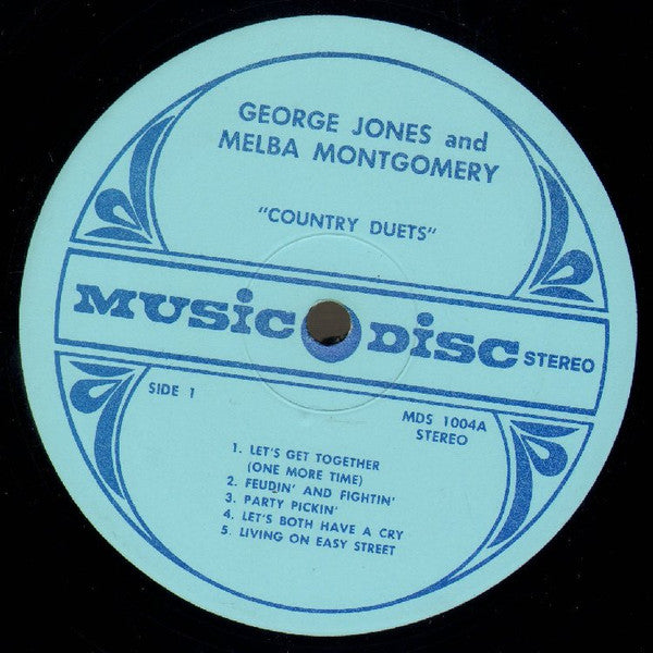 George Jones & Melba Montgomery : George Jones And Melba Montgomery Sings The Great Country Duets Of All Time (LP, Comp, 1st)