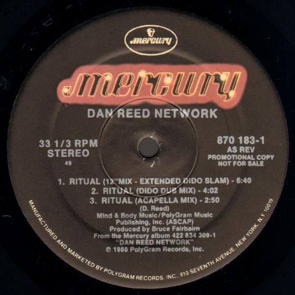 Dan Reed Network : Ritual (12", Single, Promo)