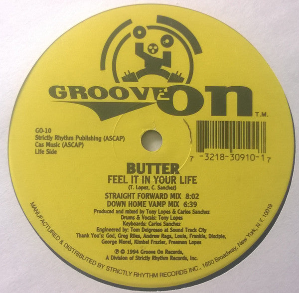 Butter (12) : Feel It In Your Life (12")