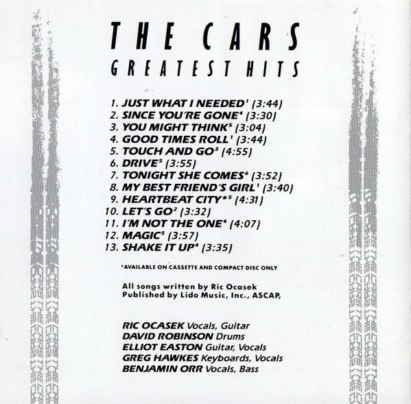 The Cars : The Cars Greatest Hits (CD, Comp, RP, WEA)