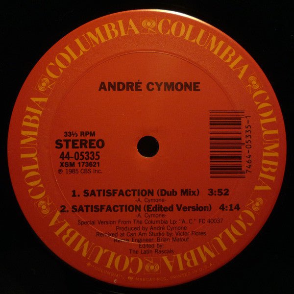 André Cymone : Satisfaction (12")