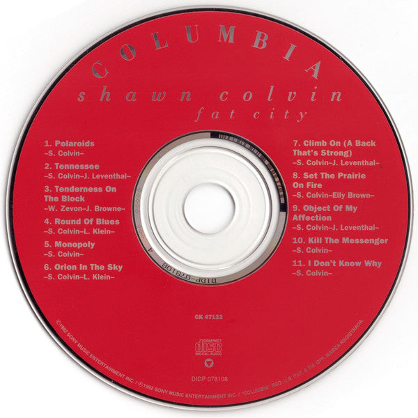 Shawn Colvin : Fat City (CD, Album)