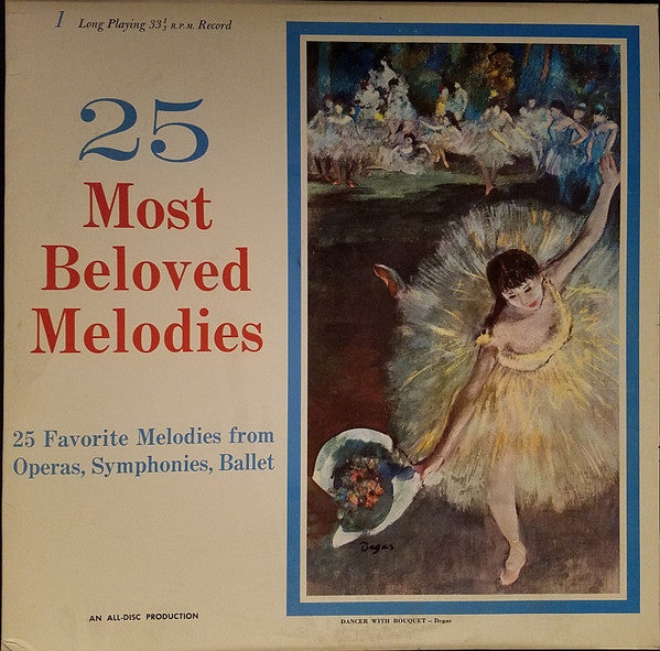 Various : 25 Most Beloved Melodies (LP, Comp, RE)